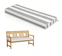 WLXFF Coussin d'Assise pour Banc 2/3 Places, rayé Imperméable Antidérapant, 5cm Épais, Housse Détachable Lavable, Déco pour Terrasse Entrée Balcon