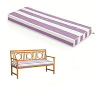 WLXFF Coussin d'Assise pour Banc 2/3 Places, rayé Imperméable Antidérapant, 5cm Épais, Housse Détachable Lavable, Déco pour Terrasse Entrée Balcon