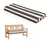 WLXFF Coussin d'Assise pour Banc 2/3 Places, rayé Imperméable Antidérapant, 5cm Épais, Housse Détachable Lavable, Déco pour Terrasse Entrée Balcon