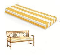 WLXFF Coussin d'Assise pour Banc 2/3 Places, rayé Imperméable Antidérapant, 5cm Épais, Housse Détachable Lavable, Déco pour Terrasse Entrée Balcon