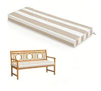 WLXFF Coussin d'Assise pour Banc 2/3 Places, rayé Imperméable Antidérapant, 5cm Épais, Housse Détachable Lavable, Déco pour Terrasse Entrée Balcon
