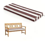 WLXFF Coussin d'Assise pour Banc 2/3 Places, rayé Imperméable Antidérapant, 5cm Épais, Housse Détachable Lavable, Déco pour Terrasse Entrée Balcon