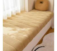 WLXFF Coussin de Banc de fenêtre en Velours côtelé, Coussins de siège de fenêtre Anti-Rayures, Coussin de Banc antidérapant, pour Meubles d'intérieur, vestiaire, Coin Lecture,Orange,120x55cm
