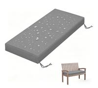 WLXFF Coussin de Banc Extérieur 5 cm Épais Imperméable, Antidérapant avec Sangles, Coussin Rectangulaire pour Jardin Terrasse Balcon Meubles d'Extérieur
