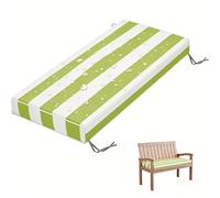 WLXFF Coussin de Banc Extérieur 5 cm Épais, Imperméable et Antidérapant, Mousse Haute Densité avec Rubans, pour Jardin, Terrasse et Balancelle