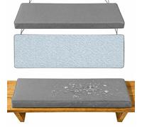 WLXFF Coussin de Banc Haute Densité 5cm Épais, Imperméable Antidérapant, Coussin Extérieur Renforcé pour Balancelle et Mobilier d’Extérieur