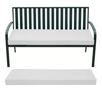 WLXFF Coussin de Banc Imperméable 110x55cm, 5cm Épais Anti-Glisse Housse Amovible Lavable, Coussin Banquette Intérieur Extérieur pour Jardin Terrasse Balcon