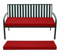 WLXFF Coussin de Jardin pour Banc Imperméable Antidérapant, 5cm Épais Housse Lavable, Coussin Siège Assise Intérieur Extérieur pour Balcon Terrasse