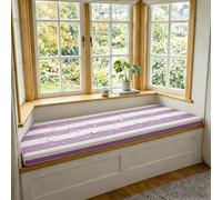 WLXFF Coussin de Siège pour Banc de Jardin, Épaisseur 5cm, rayé Imperméable Antidérapant, Housse Détachable, Coussin Rectangulaire pour Terrasse Balcon Canapé Extérieur