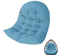 WLXFF Coussin pour balançoire Chaise d'oeuf, Suspendu Hamac Chaise Coussins, Imperméable Siège Chaise Rembourrage pour Patio Jardin, Balançoire Panier Suspendu Coussin Siege,No16,120X80X18CM
