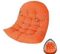 WLXFF Coussin pour balançoire Chaise d'oeuf, Suspendu Hamac Chaise Coussins, Imperméable Siège Chaise Rembourrage pour Patio Jardin, Balançoire Panier Suspendu Coussin Siege,No2,120X80X18CM