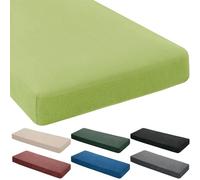 WLXFF Coussins d'assise d'intérieur renforcés et Respirants, Velours côtelé Coussin rembourré pour Jardin et terrasse, Lavables et Amovibles, terrasse et Salle à Manger,Green Apple,90x45x5cm