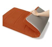 WLXFF Coussins de Banc en Peluche Teddy, Remplissage en Mousse, Dehoussable Lavable Coussin de Banquette, pour Meubles D'intérieur, Terrasse Jardin Extérieur,Dark Orange,100x45cm