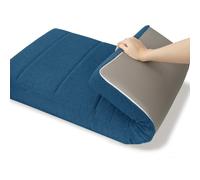 WLXFF Coussins de Banc en Peluche Teddy, Remplissage en Mousse, Dehoussable Lavable Coussin de Banquette, pour Meubles D'intérieur, Terrasse Jardin Extérieur,Lake Blue,100x45cm
