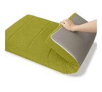 WLXFF Coussins de Banc en Peluche Teddy, Remplissage en Mousse, Dehoussable Lavable Coussin de Banquette, pour Meubles D'intérieur, Terrasse Jardin Extérieur,Matcha Green,100x45cm