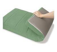 WLXFF Coussins de Banc en Peluche Teddy, Remplissage en Mousse, Dehoussable Lavable Coussin de Banquette, pour Meubles D'intérieur, Terrasse Jardin Extérieur,Light Green,120x55cm