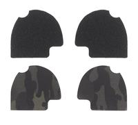 WLXW 1 Paire Cache-Oreilles Tactiques avec Attache Magique Autocollante Casque Antibruit Chasse Et Tir, Airsoft(MCBK)