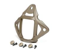 WLXW Cache Fixation Tactique Lunettes Vision Nocturne (NVG) avec 3 Trous, Base Alliage D'aluminium Casques Fast, Compatible avec L4G24, Équipement CS Airsoft, Chasse, Cosplay(Tan)