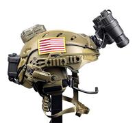 WLXW Casque intégral Wendy 3.0 Airsoft, Casque antibruit, Feux de signalisation Tactiques pour Cosplay, Paintball en Plein air(T-Set)