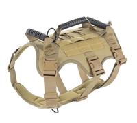 WLXW Casque Tactique for Chien avec Lunettes, Gilet Militaire Réglable for Berger Allemand Belge, Taille Similaire(CB-Vest,XL)