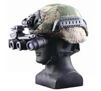 WLXW Casque Tactique MICH2000 avec Vision Nocturne,Housse Casque Airsoft for Tir CS Plein Air, Chasse(MKGR)