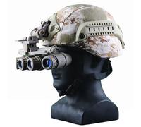 WLXW Casque Tactique MICH2000 avec Vision Nocturne,Housse Casque Airsoft for Tir CS Plein Air, Chasse(DSDG)