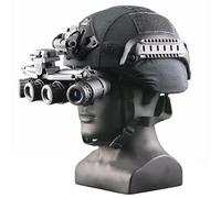 WLXW Casque Tactique MICH2000 avec Vision Nocturne,Housse Casque Airsoft for Tir CS Plein Air, Chasse(BK)