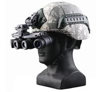 WLXW Casque Tactique MICH2000 avec Vision Nocturne,Housse Casque Airsoft for Tir CS Plein Air, Chasse(ACU)