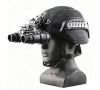 WLXW Casque Tactique MICH2000 avec Vision Nocturne, Modèle L4G24, Monture NVG, Housse Casque Airsoft for Tir CS Plein Air, Chasse(BK)