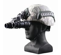 WLXW Casque Tactique MICH2000 avec Vision Nocturne, Modèle L4G24, Monture NVG, Housse Casque Airsoft for Tir CS Plein Air, Chasse(ACU)