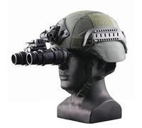 WLXW Casque Tactique MICH2000 avec Vision Nocturne, Modèle L4G24, Monture NVG, Housse Casque Airsoft for Tir CS Plein Air, Chasse(OD)