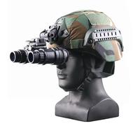 WLXW Casque Tactique MICH2000 avec Vision Nocturne, Modèle L4G24, Monture NVG, Housse Casque Airsoft for Tir CS Plein Air, Chasse(WL)