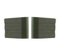 WLXW Ensemble Panneaux Latéraux Molle for Porte-plaques Tactiques, for Gilet Chasse Airsoft, Équipement Poitrine, Adaptateur for Pochette Chargeur/Sac Radio(RG)