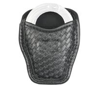 WLXW Étui Menottes Moulé Ouvert, Étui Cuir for Ceinture Service des Forces L'ordre avec Clip Ceinture Rotatif 360 Degrés