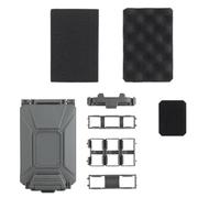 WLXW Étui Rangement Tactique Piles CR123/AAA/AAA/18350/18650 Pochette Chargeur Modulaire Molle Gilet Airsoft Sac Rangement Étanche Équipement(WG)