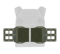 WLXW Gilet Tactique 2 Pièces, Porte-Plaque, Extension Molle, Pochette for Radio/Chargeur 556, Support Châssis, Ceinture Dégagement Rapide, Boucle Coulissante(RG)