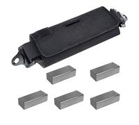 WLXW Kit Contrepoids Tactique, Pochette Contrepoids Fast pour Casque OPS-Core/Mich/Team Wendy, Accessoire Casque Chasse Airsoft(BK)