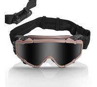 WLXW Lunettes Anti-Buée Airsoft avec Ventilateur Anti-Poussière Réglable, Extérieur Tactique Paintball BB Ball, Sécurité avec 2 Lentilles, B