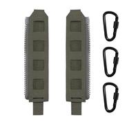 WLXW Panneau Dorsal Tactique Kit Fermeture Éclair Molle Adaptateur Sangle Fermeture Éclair Molle avec Système Chargement Extensible Gilet Tactique Sportif CPC JPC(Green)
