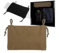WLXW Poche Intérieure for Gilet Poitrine Nylon 1000D - avec Double Fermeture Éclair, Poche for Ruban Adhésif Magique for Accessoires Chasse CS Cosplay(Tan)