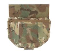 WLXW Pochette Dangler Sac Banane Tactique Poche Porte-plaques Sac Ventral Pochette Molle Accessoires Gilet Poitrine Airsoft Sports Plein Air Chasse Jeux Guerre(CP)