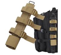 WLXW Porte-Outils Tactique Molle, Adaptateur Gaine Couteau Molle, Accessoire Transport for Gilet Chasse CS, Airsoft, Paintball, Sac Dos, Accessoires(Tan)