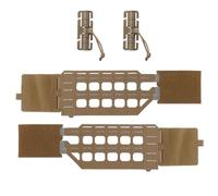 WLXW Porte-Plaque Tactique, Ceinture, Adaptateur Rabat, Système Molle, Gilet Chasse Airsoft, Ceinture Légère, Équipement for CS Cosplay(Tan)