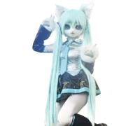 WLYEZAU Fursuit Masque de Personnage d'anime, Capuche de Style Animal en Fourrure, Accessoire de Costume de Spectacle de comédie Portable, Bandeau