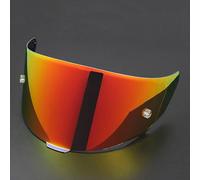 WLYGUO Visiere Casque Moto pour KYT TTC, Remplacement de Visière de Lentille de Casque de Bouclier de Vent de Moto Visière Teintée,Normal-E Gold Red