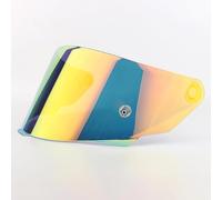 WLYGUO Visiere Casque Moto pour kytTT Course, Remplacement de Visière de Lentille de Casque de Bouclier de Vent de Moto Visière Teintée,Normal-C Golden Red