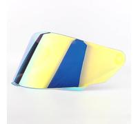 WLYGUO Visiere Casque Moto pour kytTT Course, Remplacement de Visière de Lentille de Casque de Bouclier de Vent de Moto Visière Teintée,Normal-E Gold-Plated