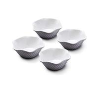 WM Bartleet & Sons 1750 TSET126 Lot de 4 bols individuels en porcelaine pour glace, sorbet et dessert Blanc 12 cm