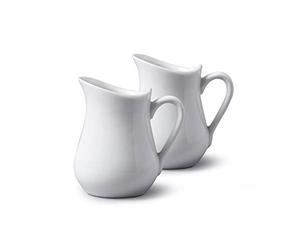 WM Bartleet & Sons 1750 TSET21 Crémiers à Ventre Traditionnel en Porcelaine, Blanc, 80ml, Lot de 2