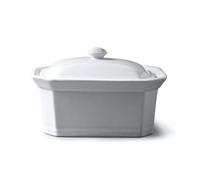 WM Bartleet & Sons Beurre/Terrine avec Couvercle, Blanc, 18x13.5x11cm